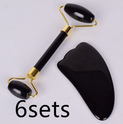 Jade Roller & Gua Sha Set – Natural Facial Massager for Anti-Ageing & Skin Glow