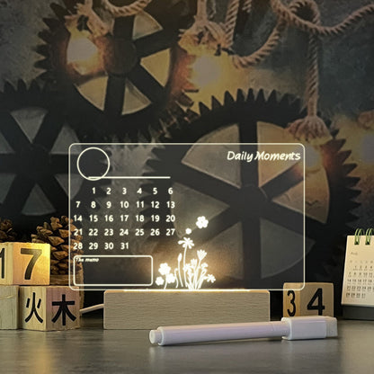Creative LED Message Board Night Light – USB Acrylic Lamp with Pen for Notes, Décor & Gifting