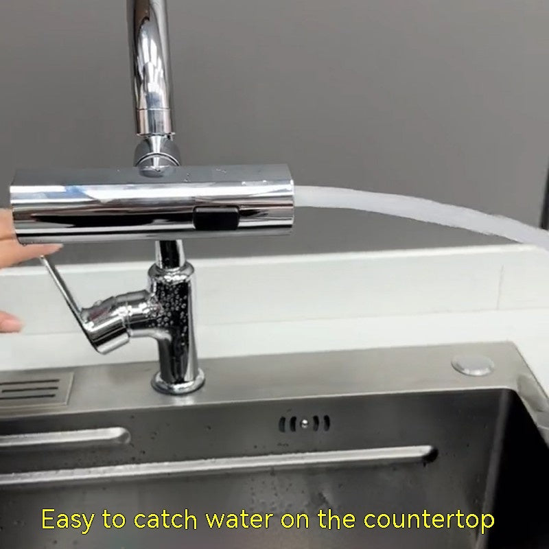 ✨ Universal 360° Rotating Kitchen Tap Nozzle – Multi-Mode Splash-Proof Waterfall Extension