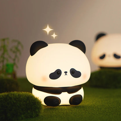 Adorable Panda LED Night Light – Rechargeable Silicone Touch Lamp with Colour Modes & Timer for Kids’ Bedrooms