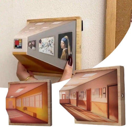3D Illusion Night Light – Modern LED Art Lamp with Rechargeable Wooden Base for Living Room & Gifts