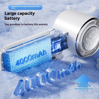 portable mini handheld fan with ice pack – adjustable speed, folding usb rechargeable cooling fan for outdoor & travel comfort