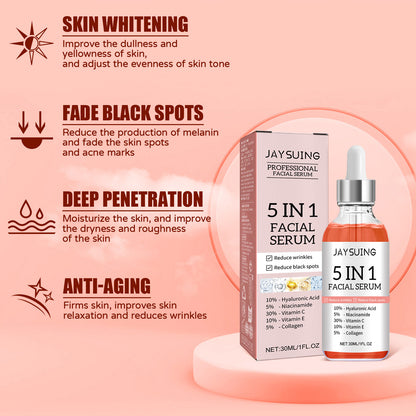 5-in-1 Vitamin C Collagen Facial Serum – Anti-Ageing, Hydrating & Brightening Skincare