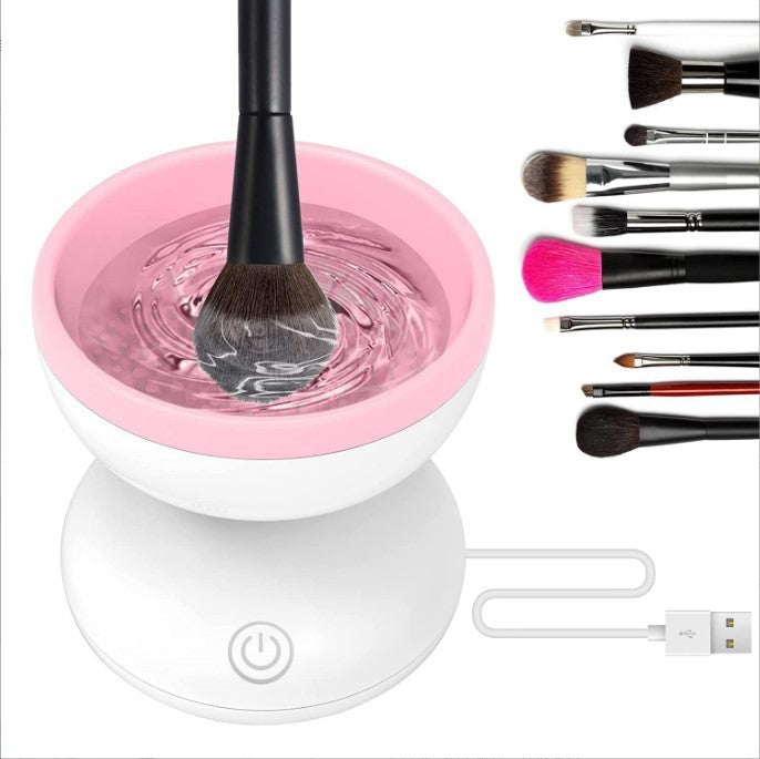 Electric Makeup Brush Cleaner – Portable USB-Powered Machine for Hygienic, Effortless Brush Care