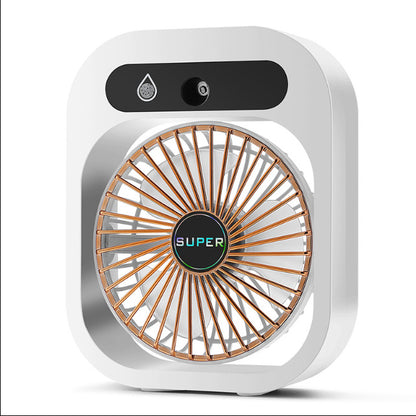 Portable Air Conditioning Misting Fan – USB Rechargeable, 3-Speed Spray Cooler for Home & Office