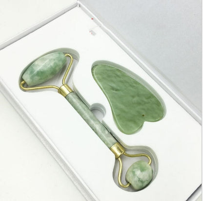 Jade Roller & Gua Sha Set – Natural Facial Massager for Anti-Ageing & Skin Glow