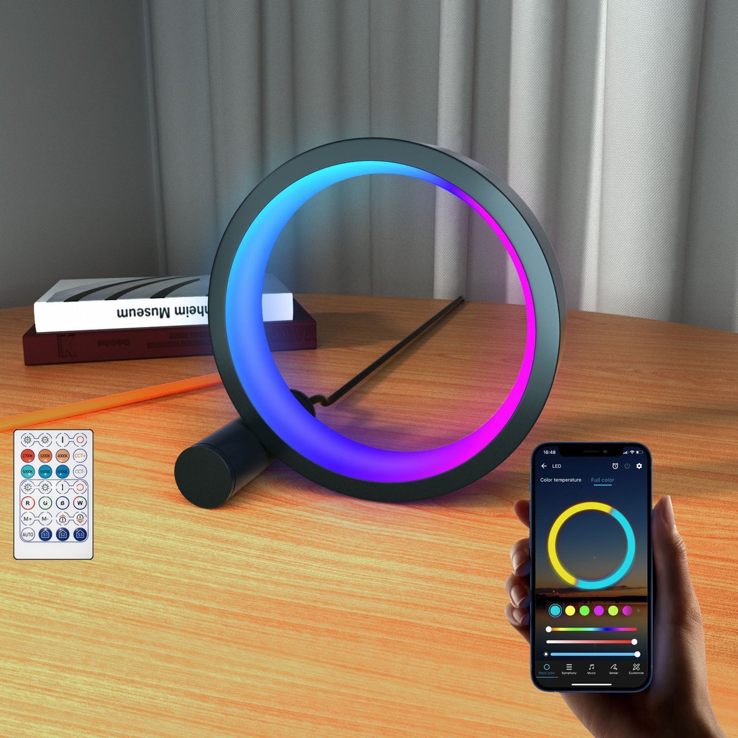 Smart LED Rhythm Night Light – APP & Music Sync Colour-Changing Atmosphere Lamp for Home & Parties