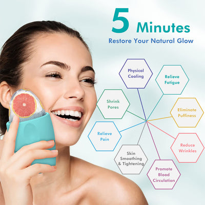 Silicone Ice Face Roller – Pore Tightening, Dark Circle Reduction & Skin Refresh Tool