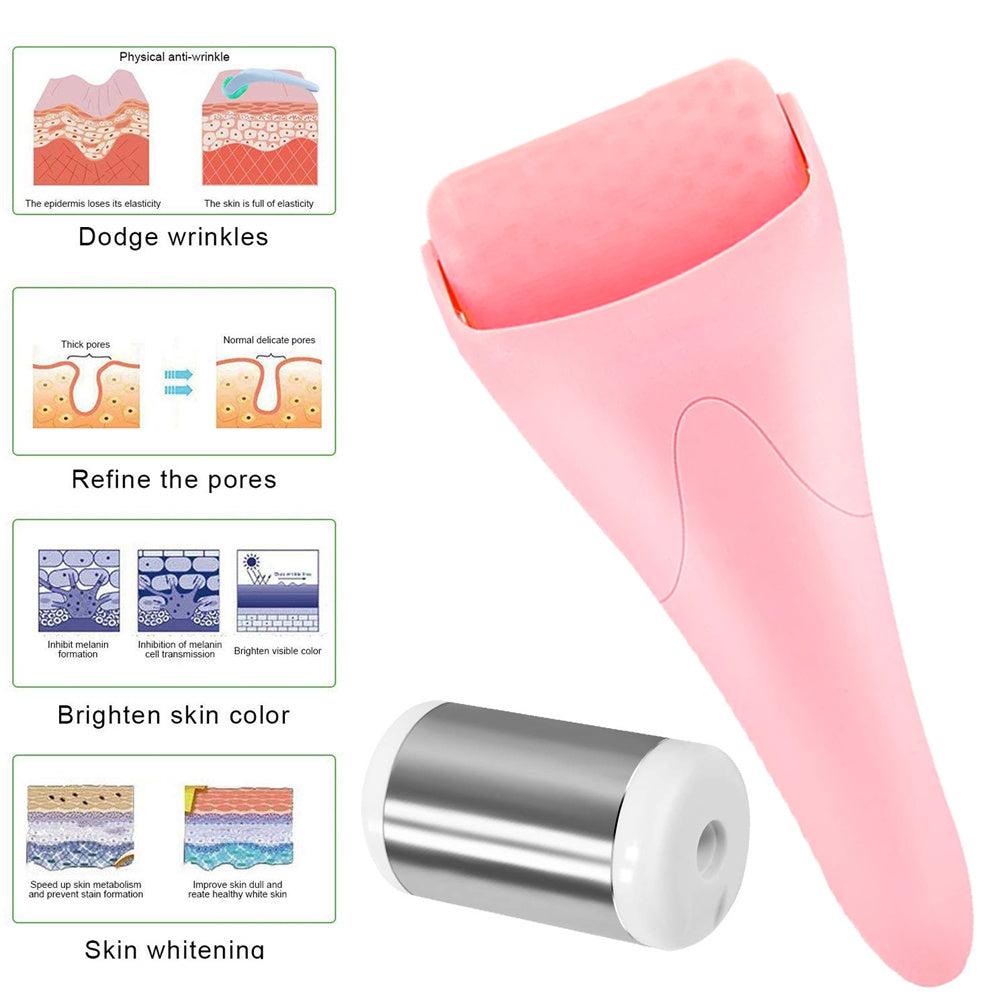 Facial Ice Roller – Cooling Skin Massager for Puffiness, Redness & All Skin Types
