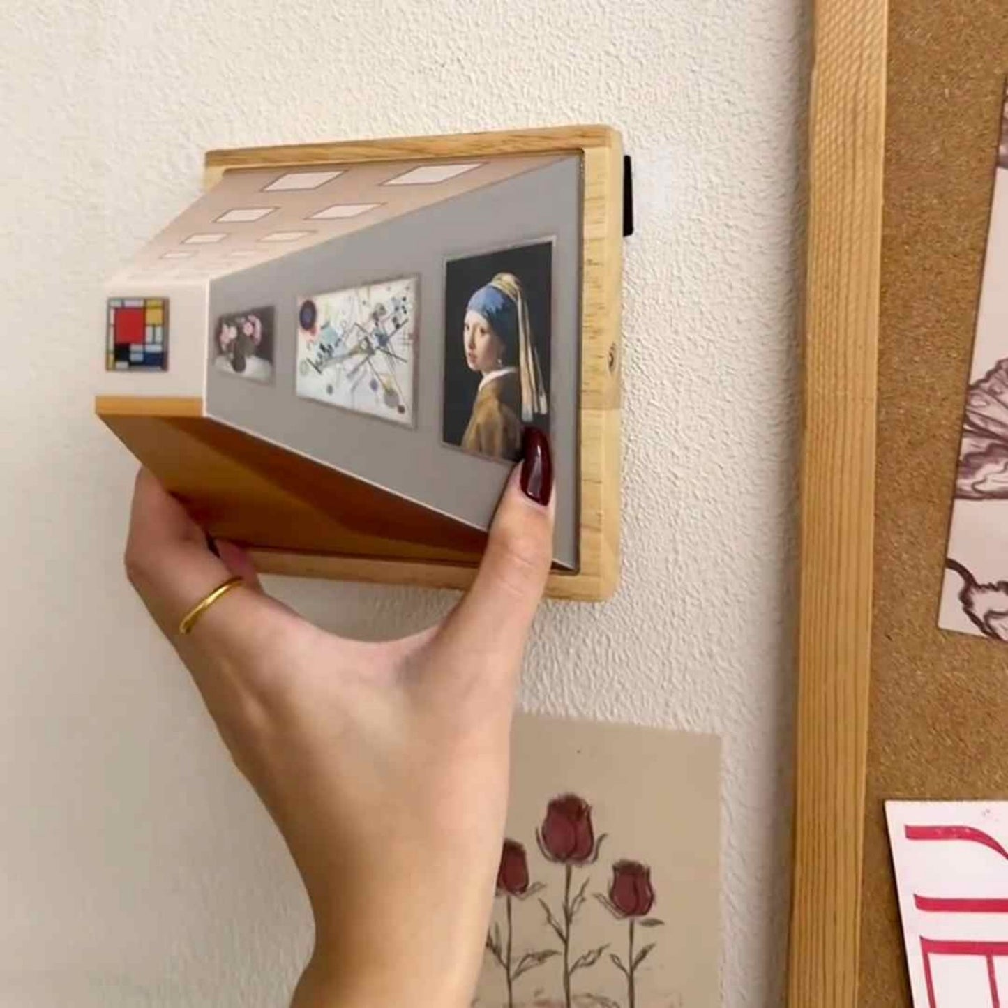3D Illusion Night Light – Modern LED Art Lamp with Rechargeable Wooden Base for Living Room & Gifts