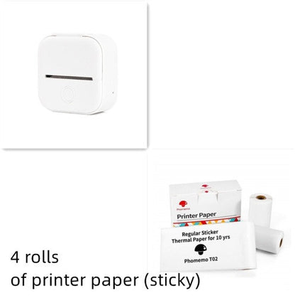 Phomemo T02 Portable Mini Bluetooth Thermal Printer – Inkless Pocket Printer for Photos, Notes & Labels