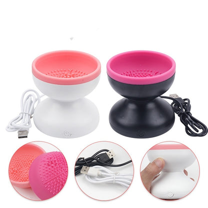 Electric Makeup Brush Cleaner – Portable USB-Powered Machine for Hygienic, Effortless Brush Care