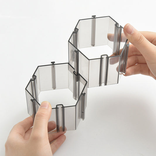 Honeycomb Drawer Organiser Set – 6-Piece Plastic Storage Dividers for Bedroom, Closet & Desk