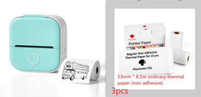 Phomemo T02 Portable Mini Bluetooth Thermal Printer – Inkless Pocket Printer for Photos, Notes & Labels