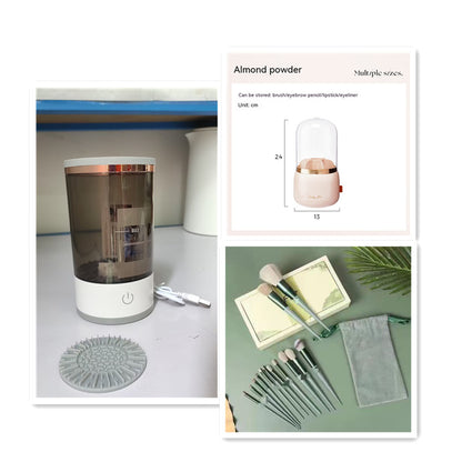✨ Portable Electric Makeup Brush Cleaner – USB Rechargeable & Travel-Friendly