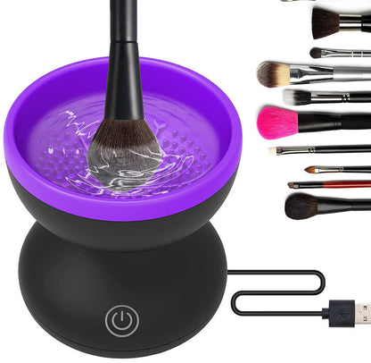 Electric Makeup Brush Cleaner – Portable USB-Powered Machine for Hygienic, Effortless Brush Care