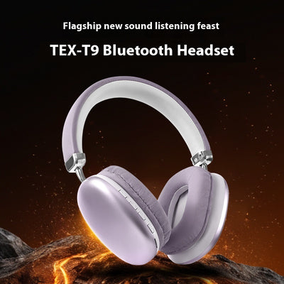 TEX-T9 Wireless Bluetooth Headset – Sporty Head-Mounted Headphones with Long Battery & Waterproof Design